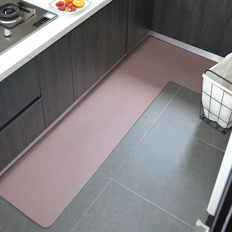 Versatile PVC Leather Kitchen and Living Room Mat