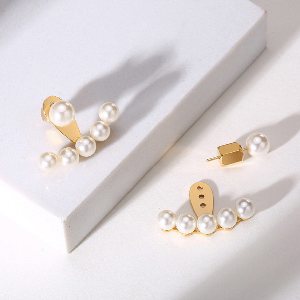 Faux Pearl Earrings