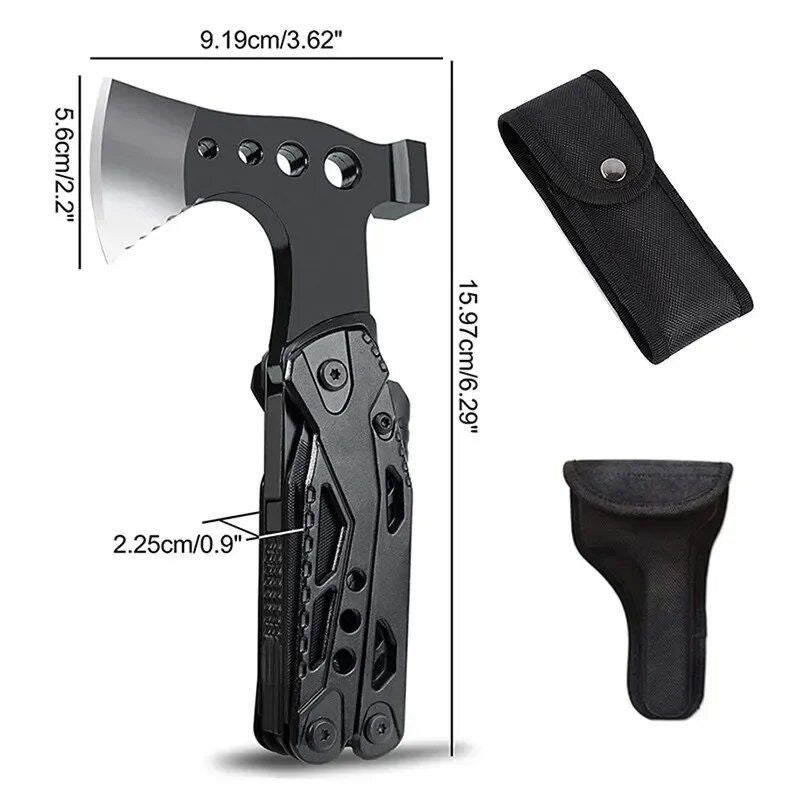 Compact Survival Multitool Axe