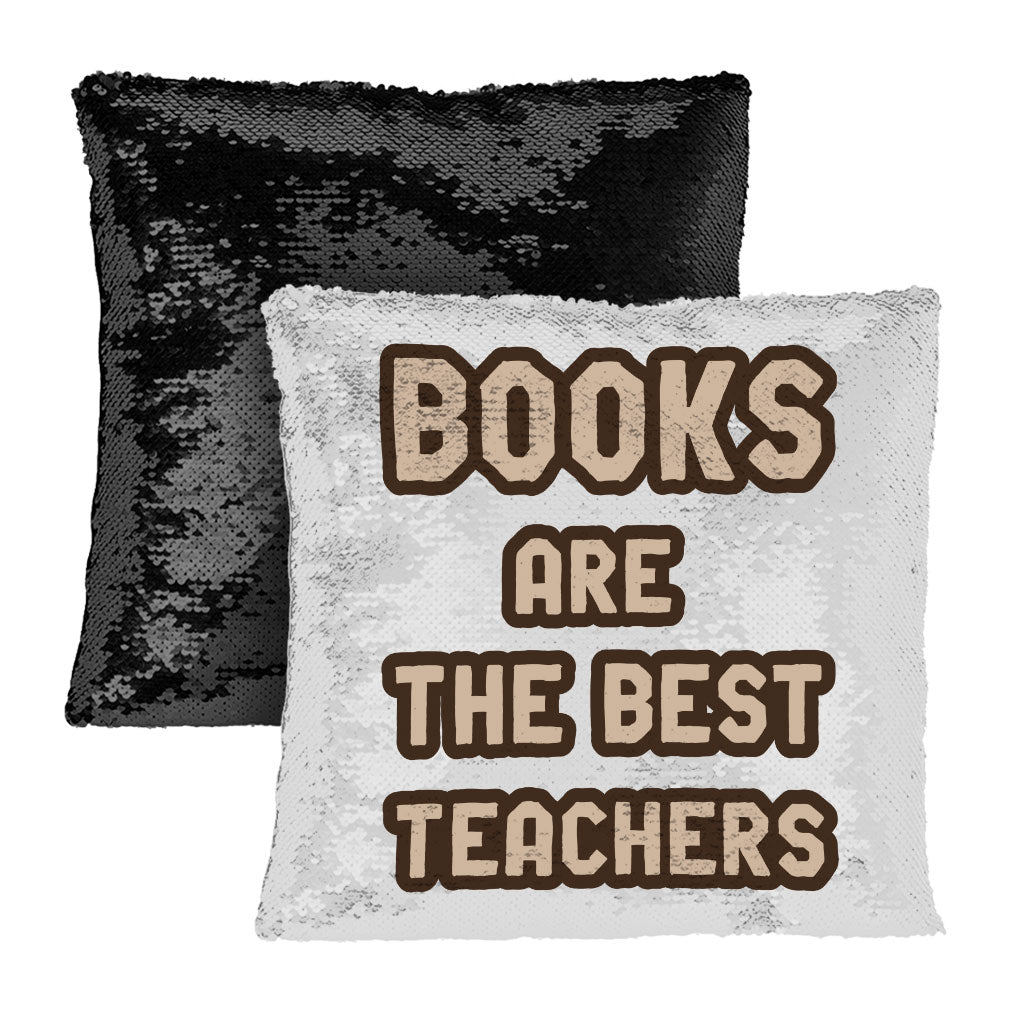 Book Themed Sequin Pillow Case - Quotes Pillow Case - Cool Print Pillowcase