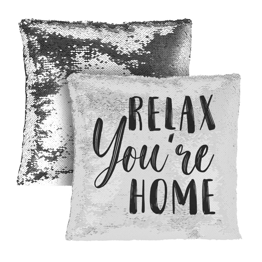 Relax Sequin Pillow Case - Best Design Pillow Case - Printed Pillowcase