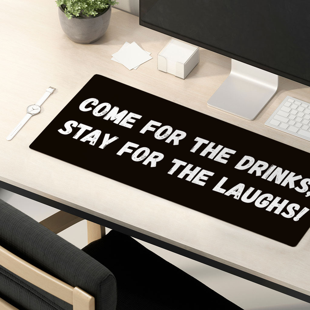 Funny Quote Desk Mat - Funny Saying Desk Pad - Cool Design Laptop Desk Mat