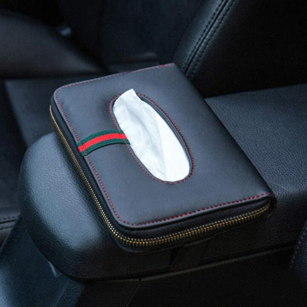 Polyurethane Leather Clutch Tissue Box Cover