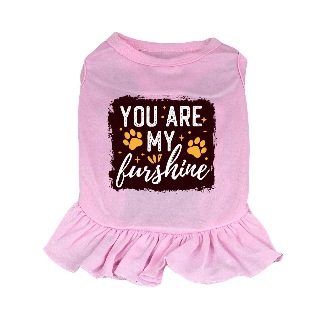 Cute Quote Dog Sundress - Furshine Dog Dress Shirt - Text Design Dog Clothing