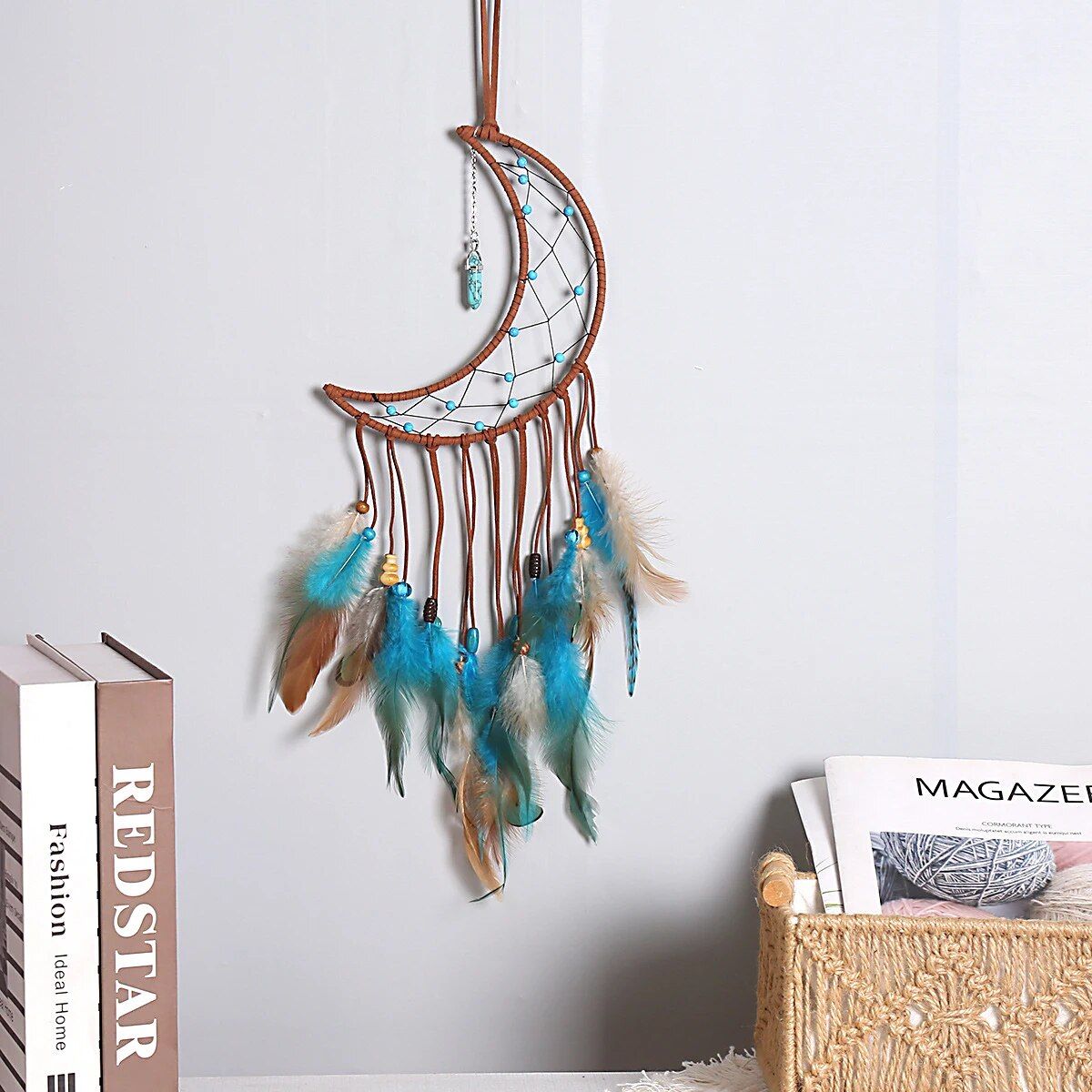 Handmade Luxury Dream Catcher - Aesthetic Wall Decor Art with Life Tree & Feathers