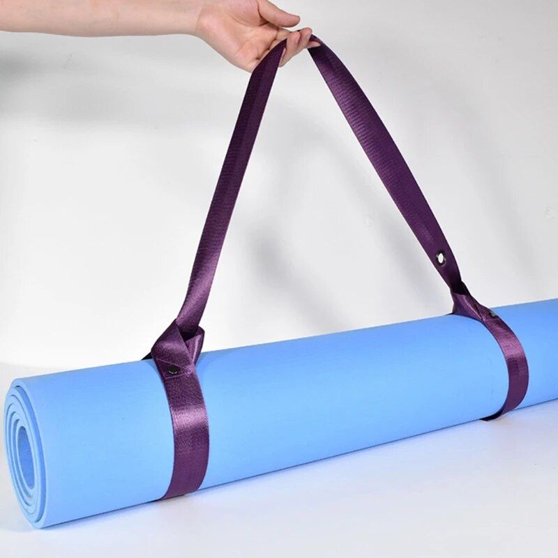 Adjustable Yoga Mat Sling Strap - Durable Nylon, Multi-Color, Versatile Fitness Accessory