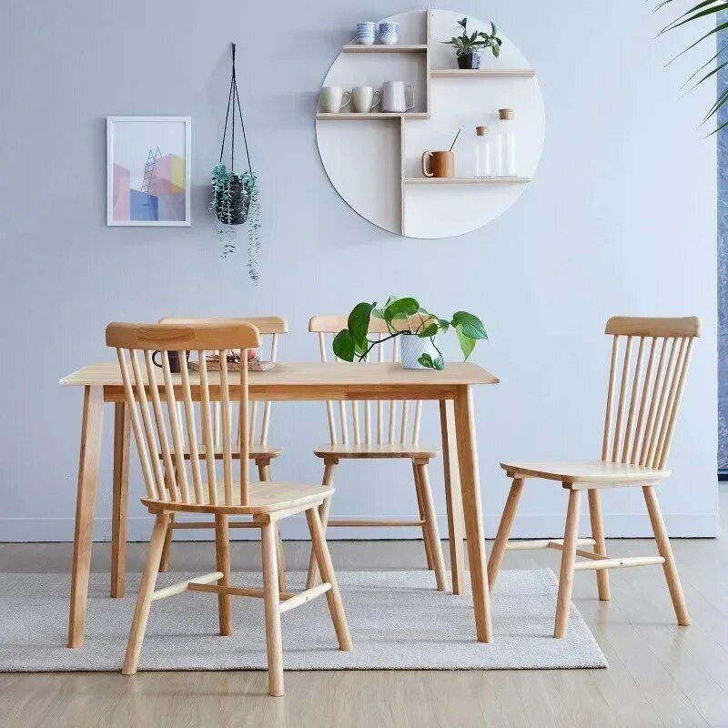 Elegant Mid-Century Modern Oak Dining Table