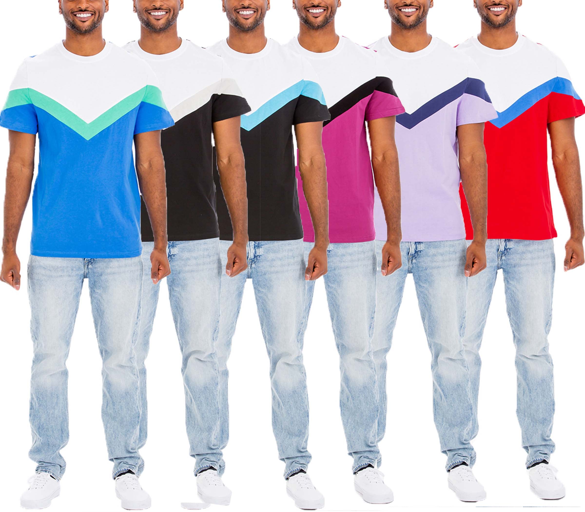 Chevron Colorblock Tee