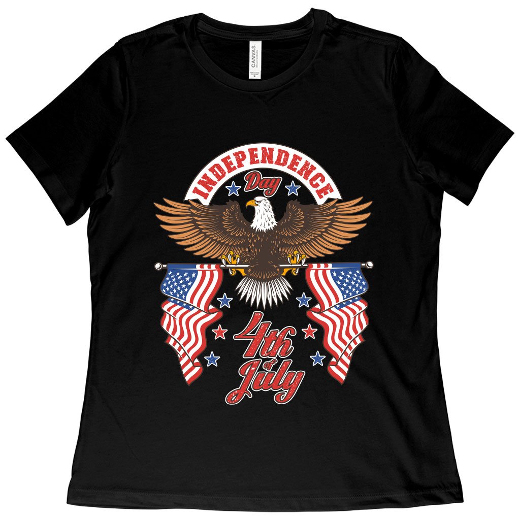 Women's Independence Day 4th of July T-Shirt - Independence Day T-Shirts - Patriotic USA T-Shirt