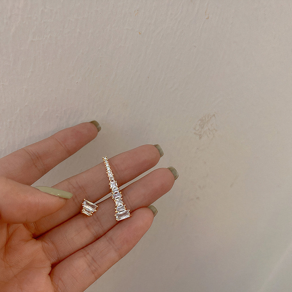 Asymmetric Stud Earrings