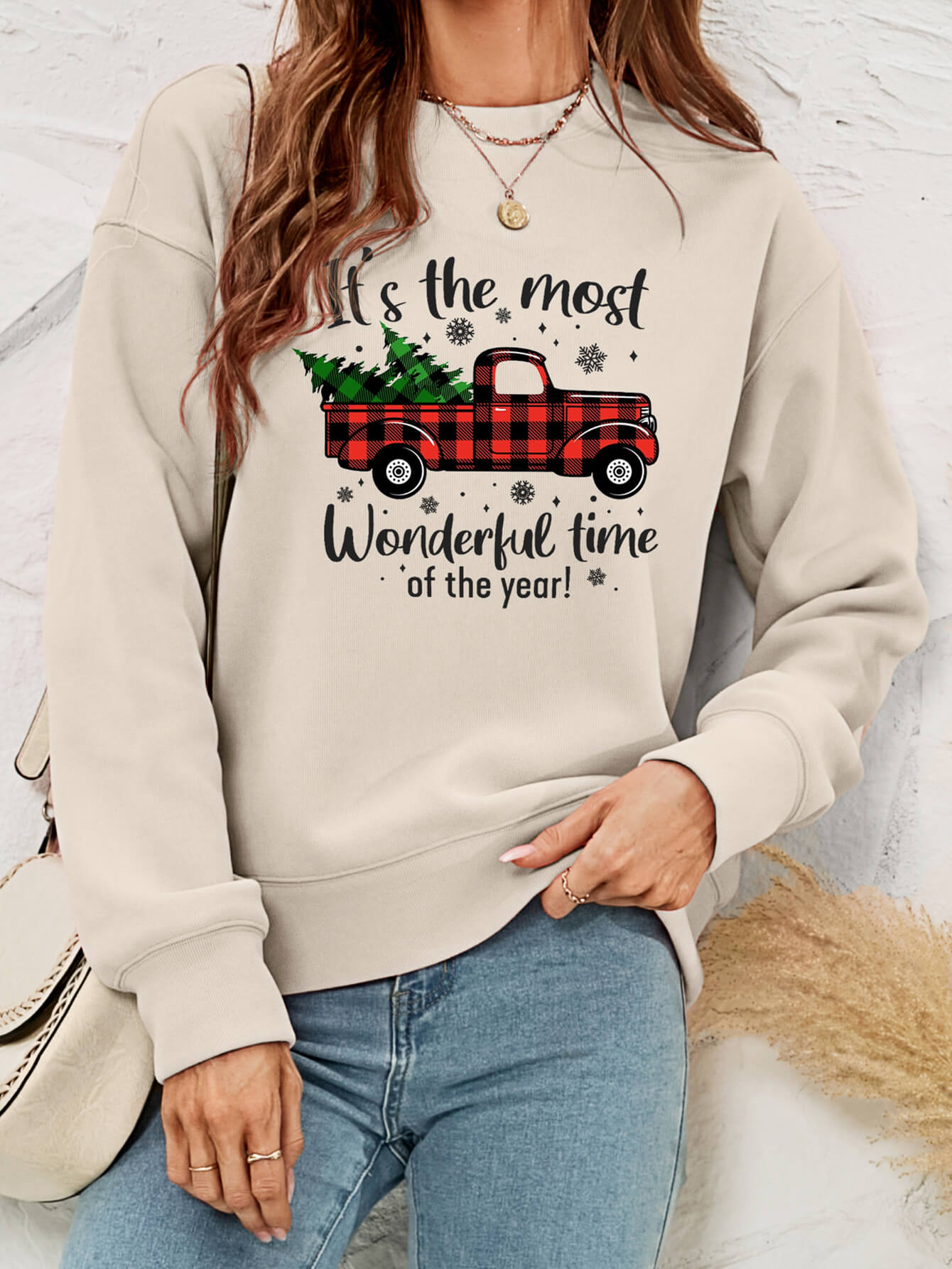 It's The Most Wonderful Time Graphic Crewneck Sweatshirt