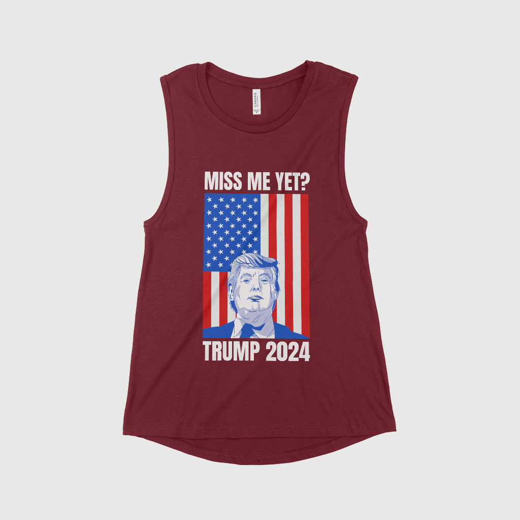 Women's Jersey Muscle Donald J Trump Tank