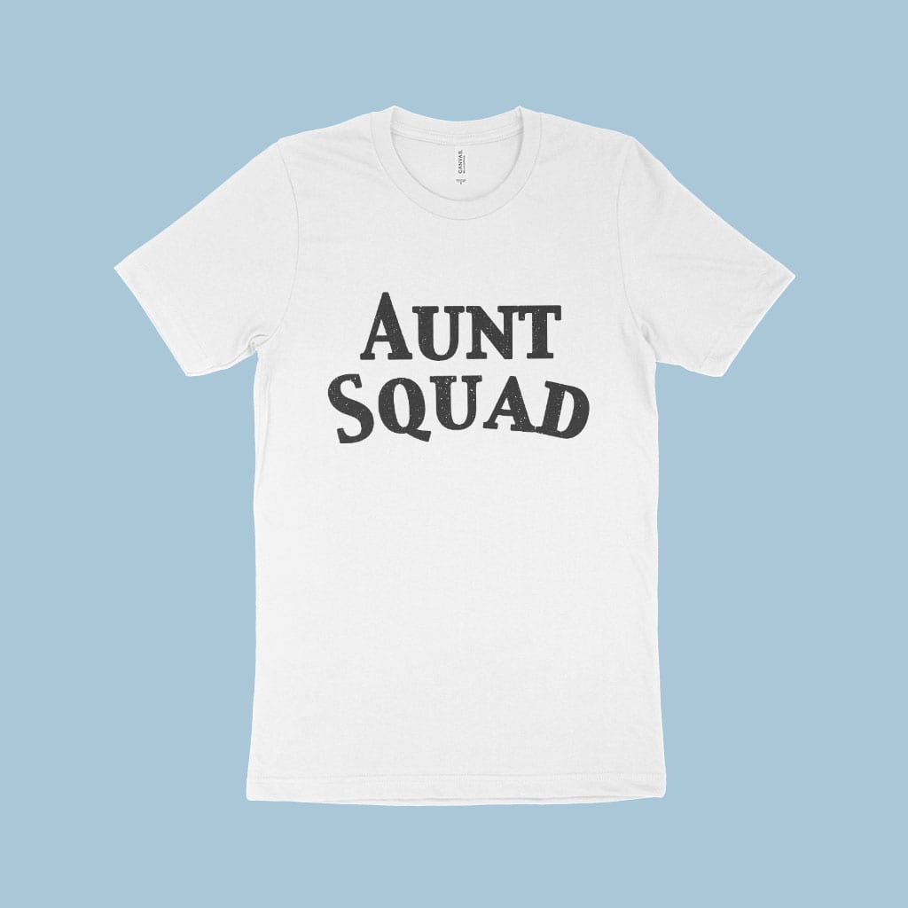 Aunt Squad Women's Jersey T-Shirt Made in USA