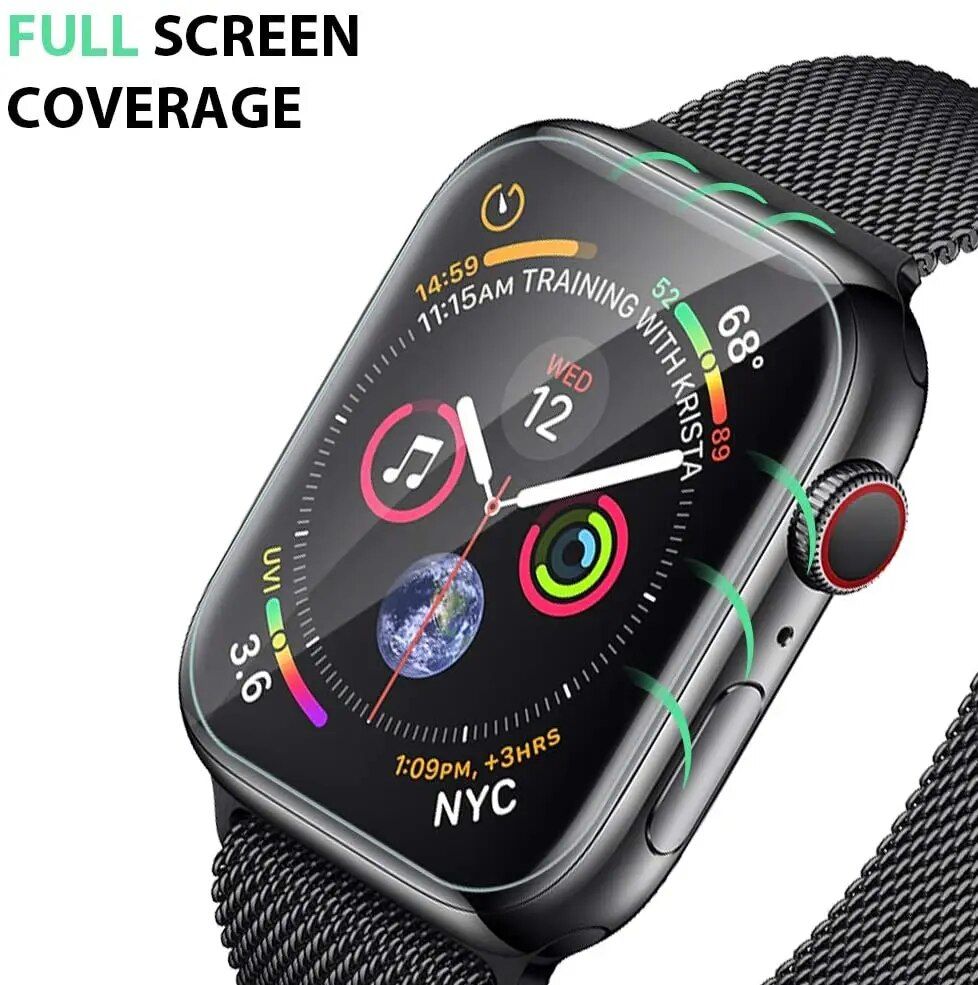 Ultra-Clear Hydrogel Screen Protector Film for Apple Watch (3-Pack)