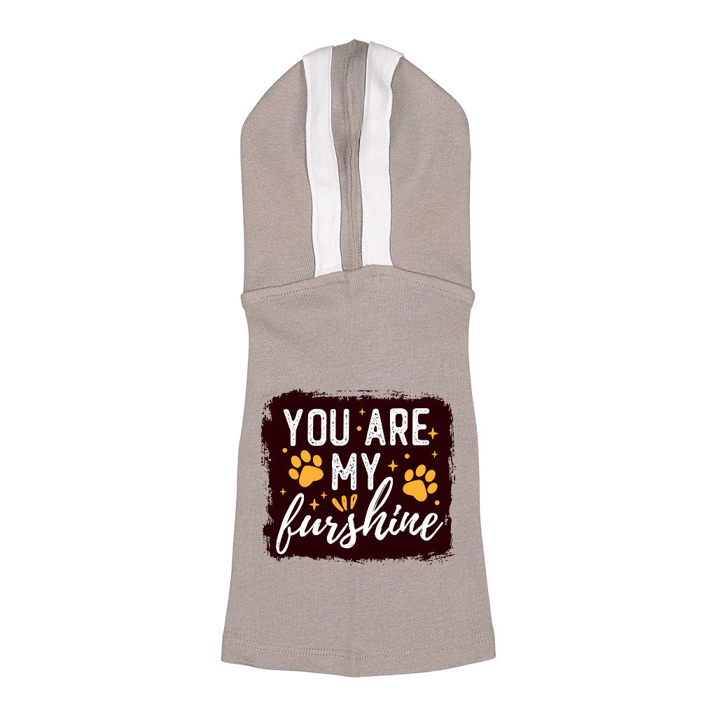 Cute Quote Dog Shirt with Hoodie - Furshine Dog Hoodie - Text Design Dog Clothing