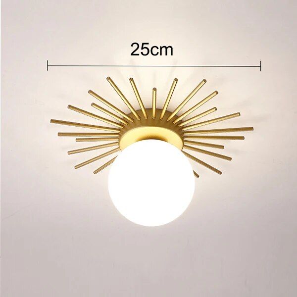 Elegant Gold Modern LED Ceiling Lamp for Versatile Home Lighting