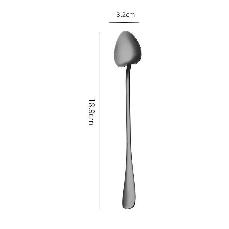 Charming Heart-Shaped Stainless Steel Spoon