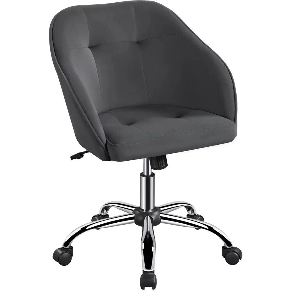 Modern Velvet Adjustable Swivel Office Chair