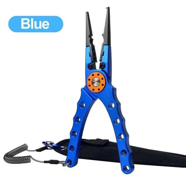 Multi-Purpose Aluminum Fishing Pliers - Line Cutter, Hook Remover, and Knot Tool