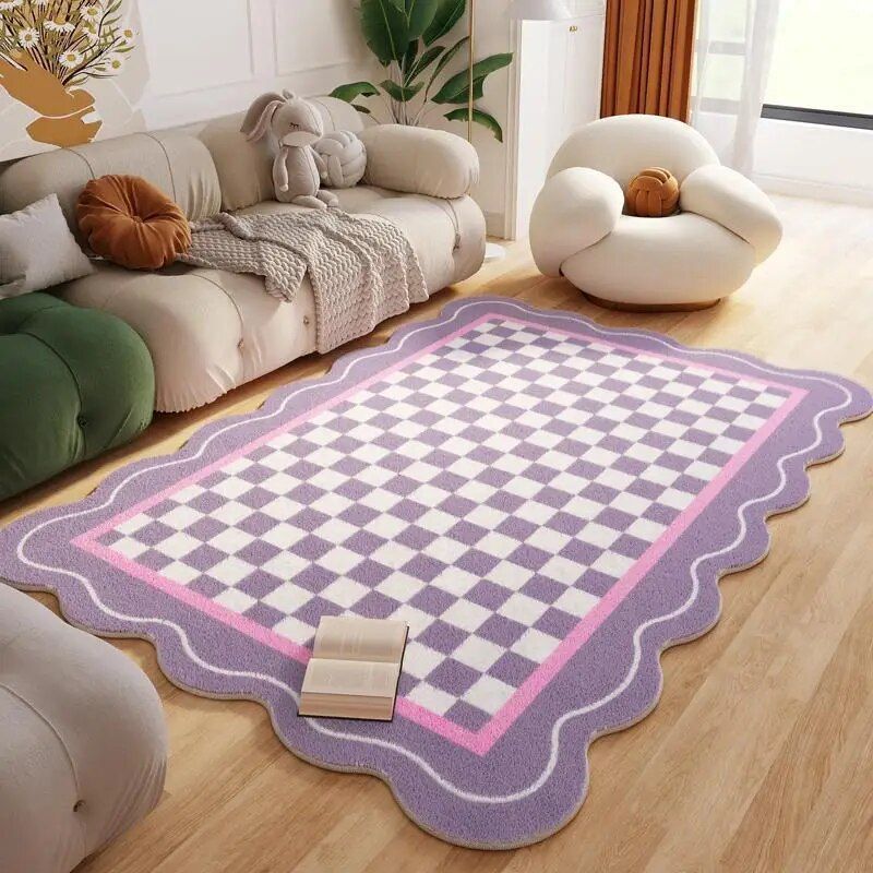 Floral Carpet for Living Room Plush Rug