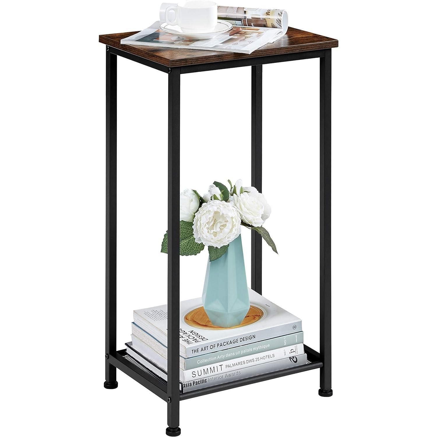 Versatile High-End Side Table with Storage Shelf