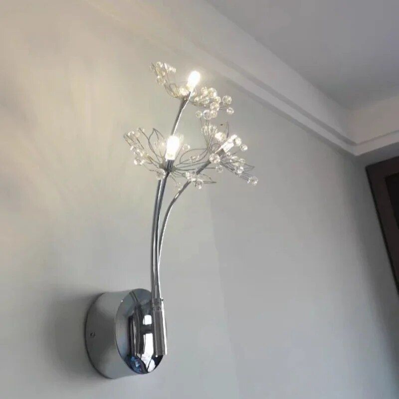 Crystal Dandelion LED Wall Lamp