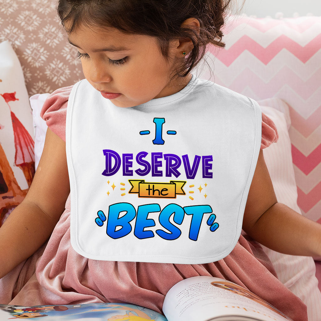 Inspirational Quote Baby Bibs - Cool Baby Feeding Bibs - Printed Bibs for Eating