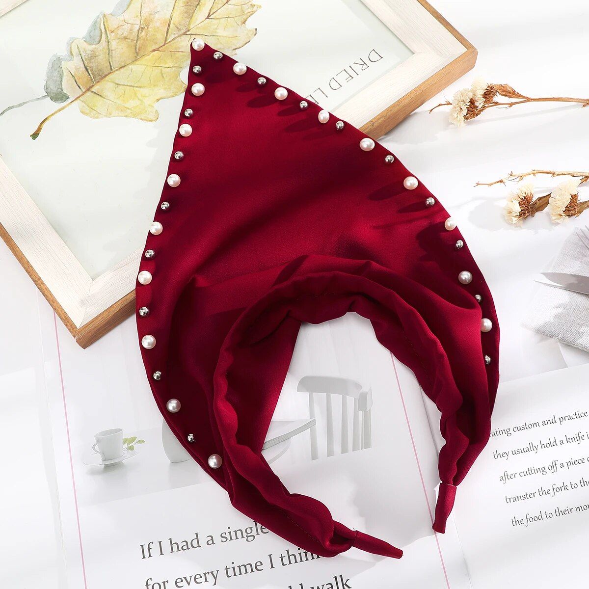 Chic Solid Color Polyester Hairband for Women