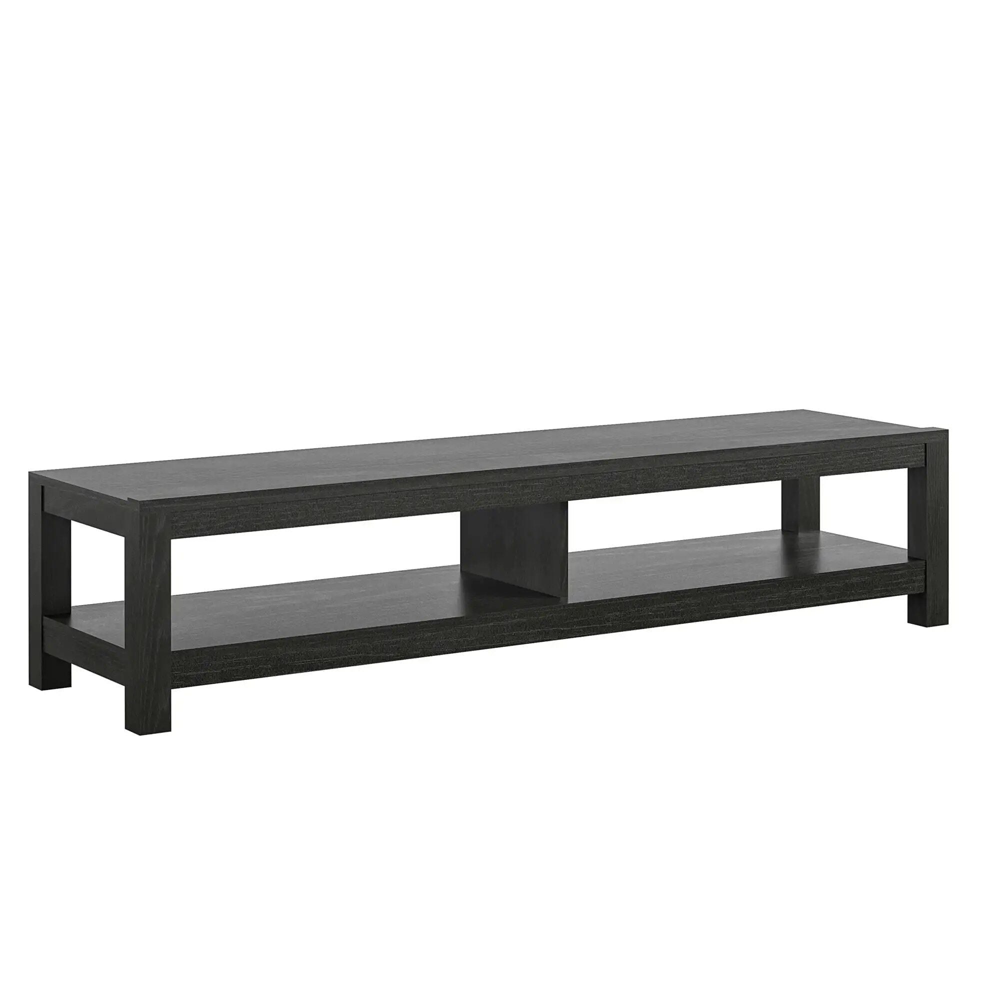 Modern Black Oak TV Stand