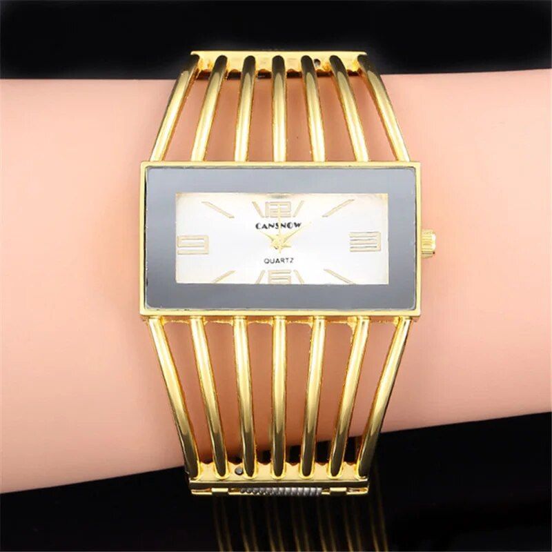 Elegant Square Dial Fashion Quartz Wristwatch for Women