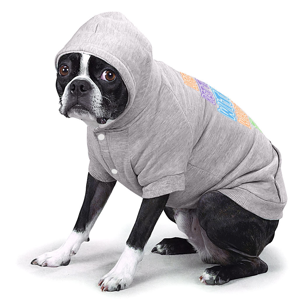 Life Is Better With a Wagging Tail Dog Hoodie with Pocket - Print Dog Coat - Art Dog Clothing