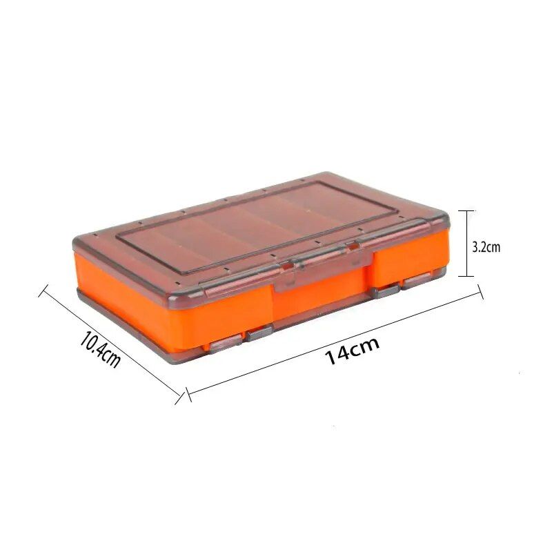 Double-Sided 12-Compartment Fishing Tackle Box: Durable, Multi-Functional Organizer for Anglers