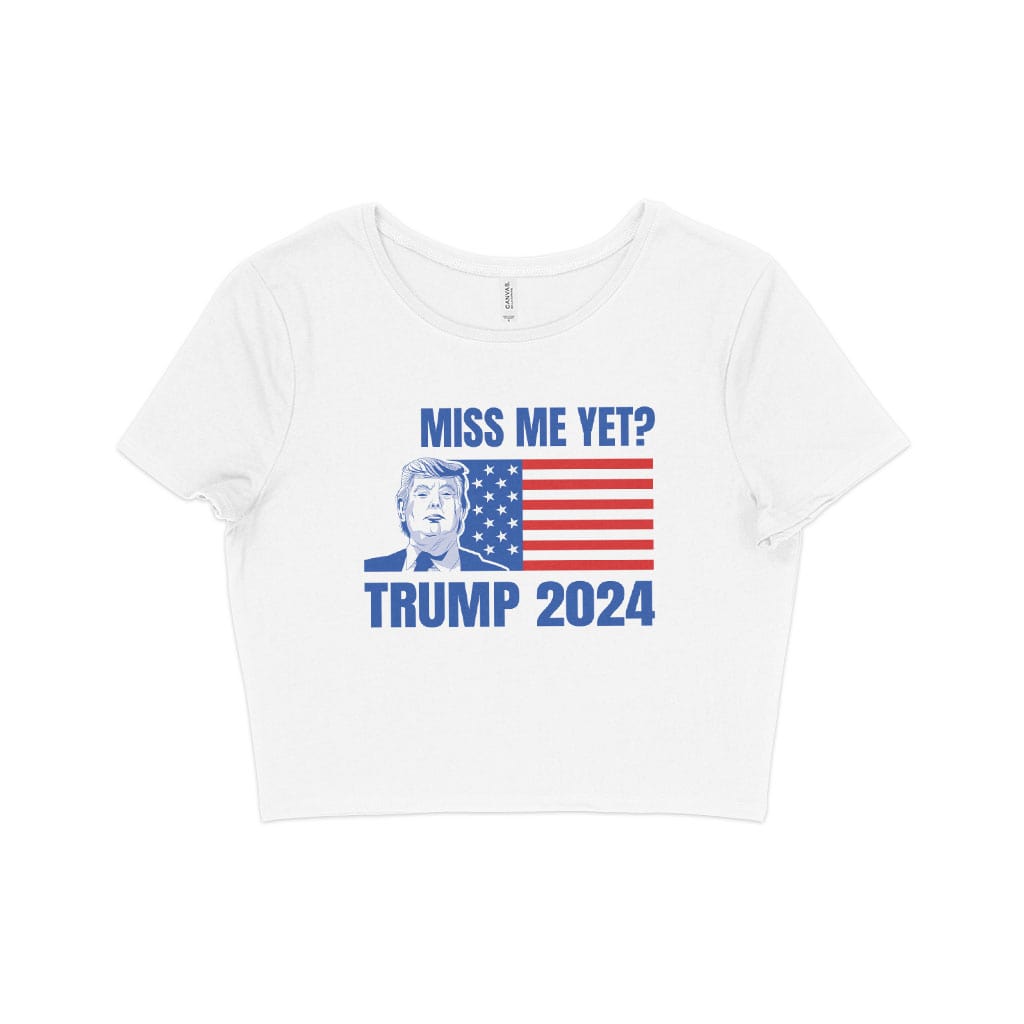 Women's Cropped Donald J Trump T-Shirt - Tee Shirt Trump