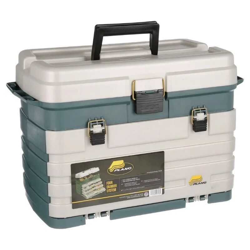 Ultimate Four-Drawer Fishing Tackle Box: Spacious & Durable Storage