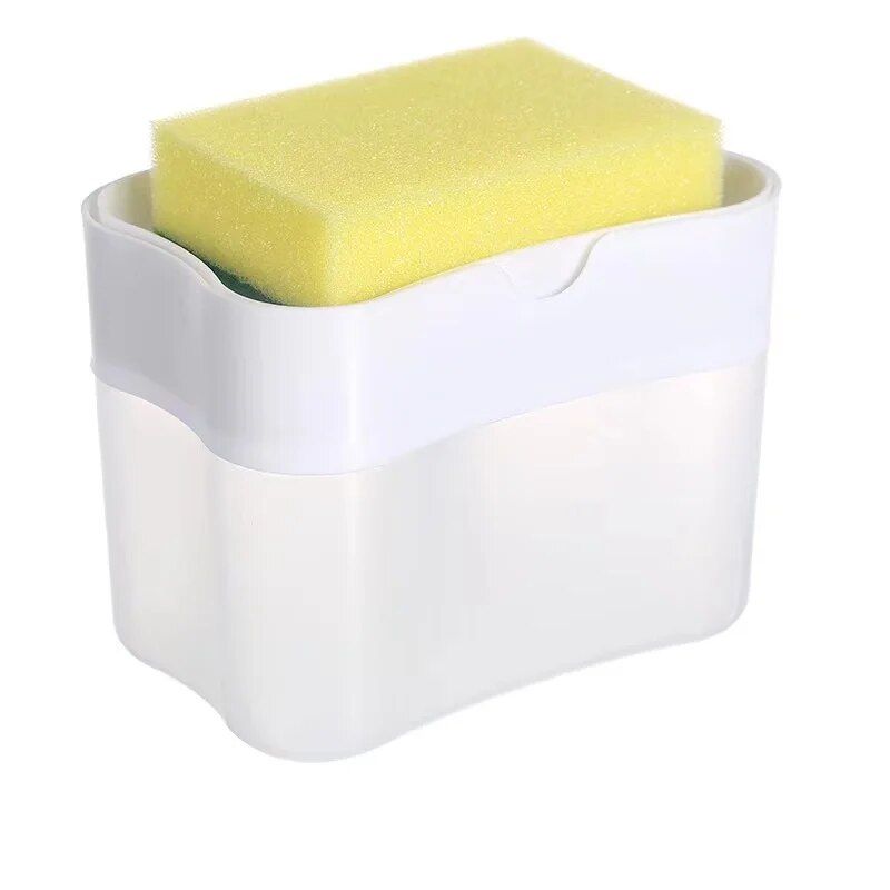 Efficient Kitchen Soap Dispenser with Sponge Holder