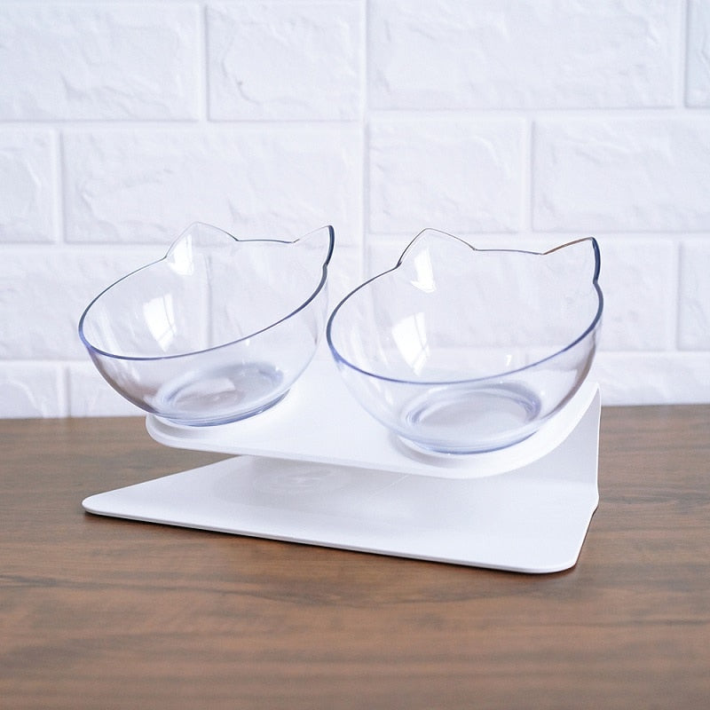 Non-Slip Cat Bowls with Raised Stand