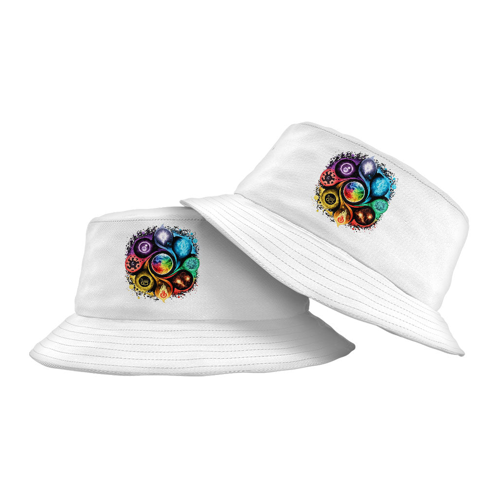 Yoga Chakra Bucket Hat - Mandala Hat - Colorful Bucket Hat