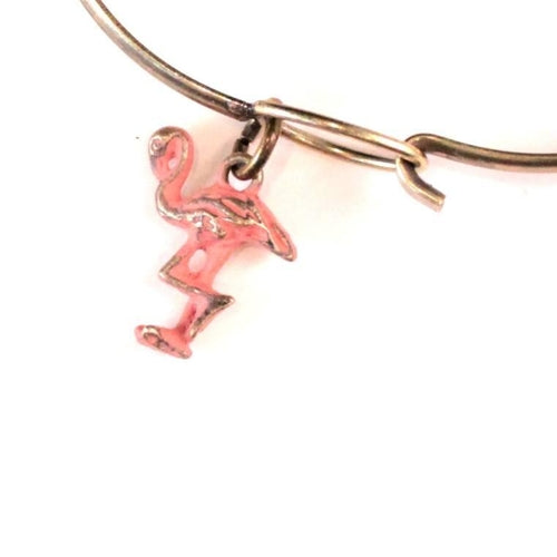 Flamingo Charm Bracelet, Necklace, or Charm Only