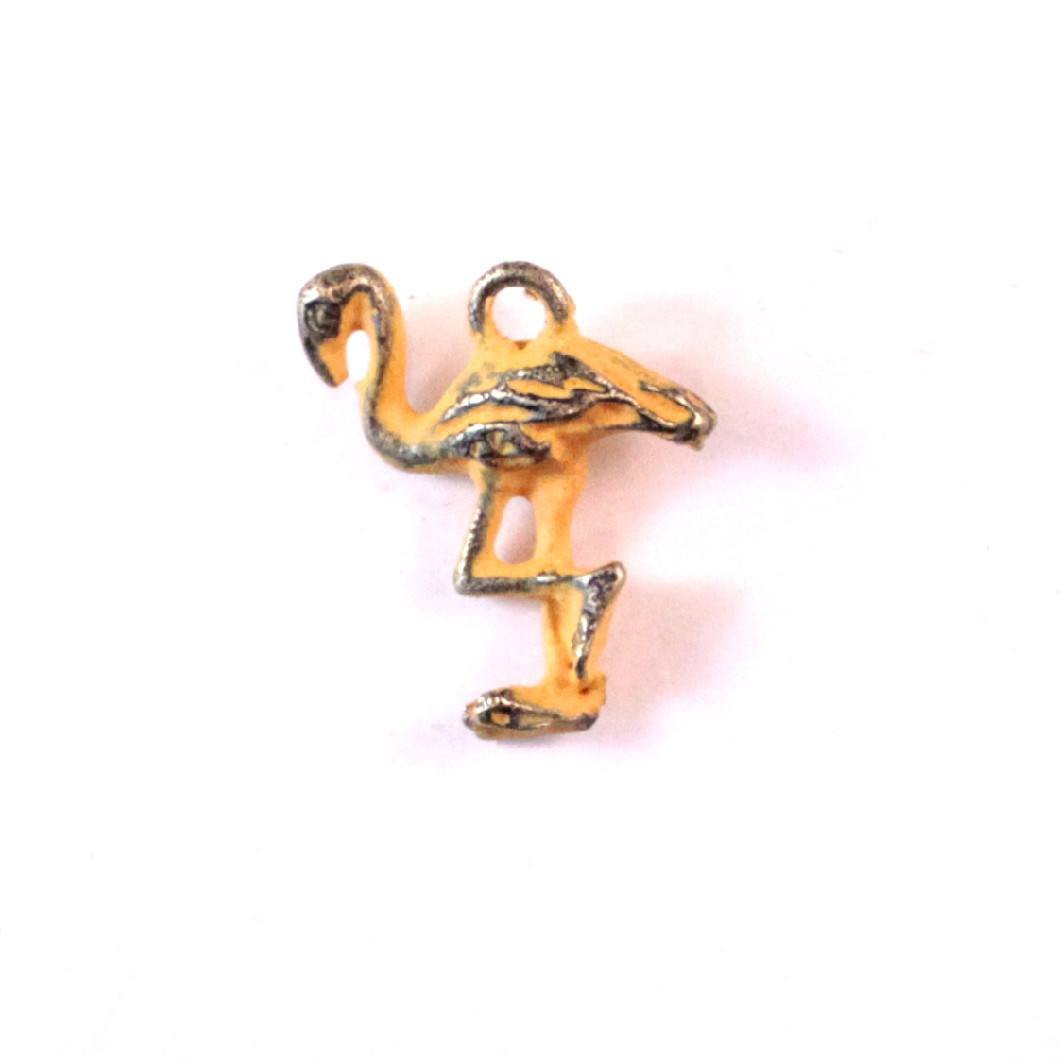 Flamingo Charm Bracelet, Necklace, or Charm Only | Orange Pine