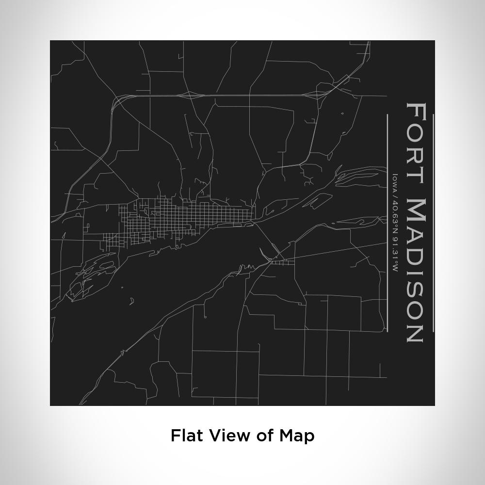 Fort Madison - Iowa Map Tumbler in Matte Black - Zomdo Marketplace | Zomdo.com