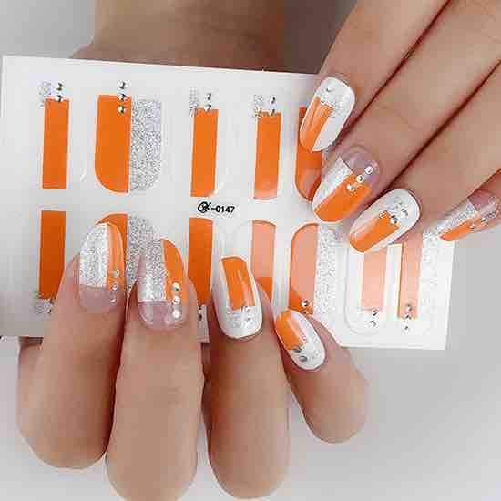 Cream Soda Gel Nail Wraps | Teal Hestia