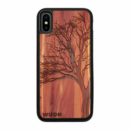 Slim Wooden iPhone Case (Winter Tree in Aromatic Cedar)