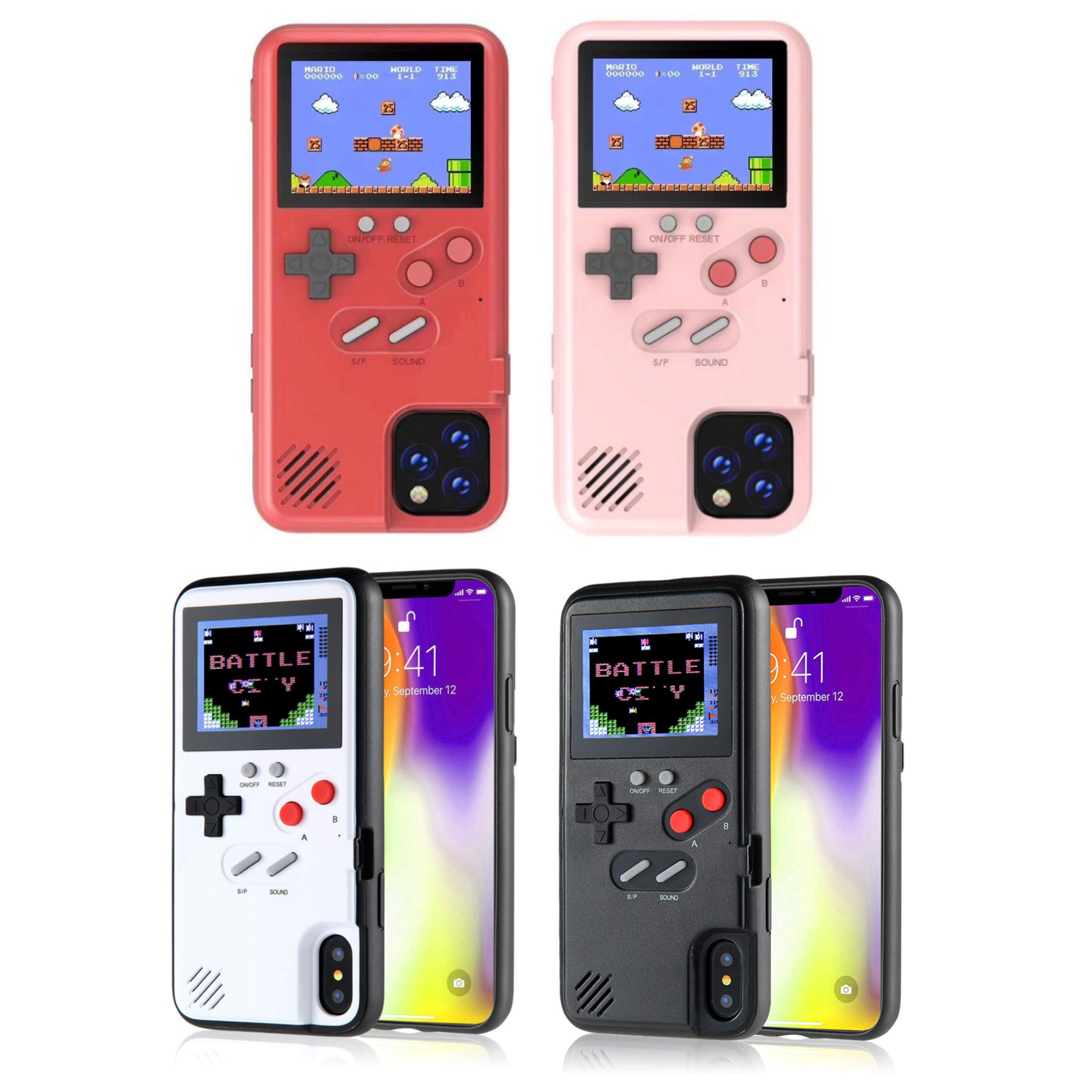 Playable Retro Nostalgic Gaming 36 Color Games iPhone Case