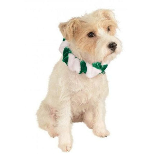 Green Candy Cane Christmas Pet Bell Collar