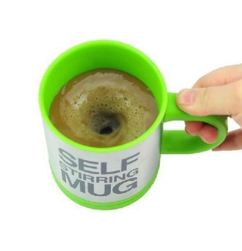 Amazing one button press stirring coffee mug