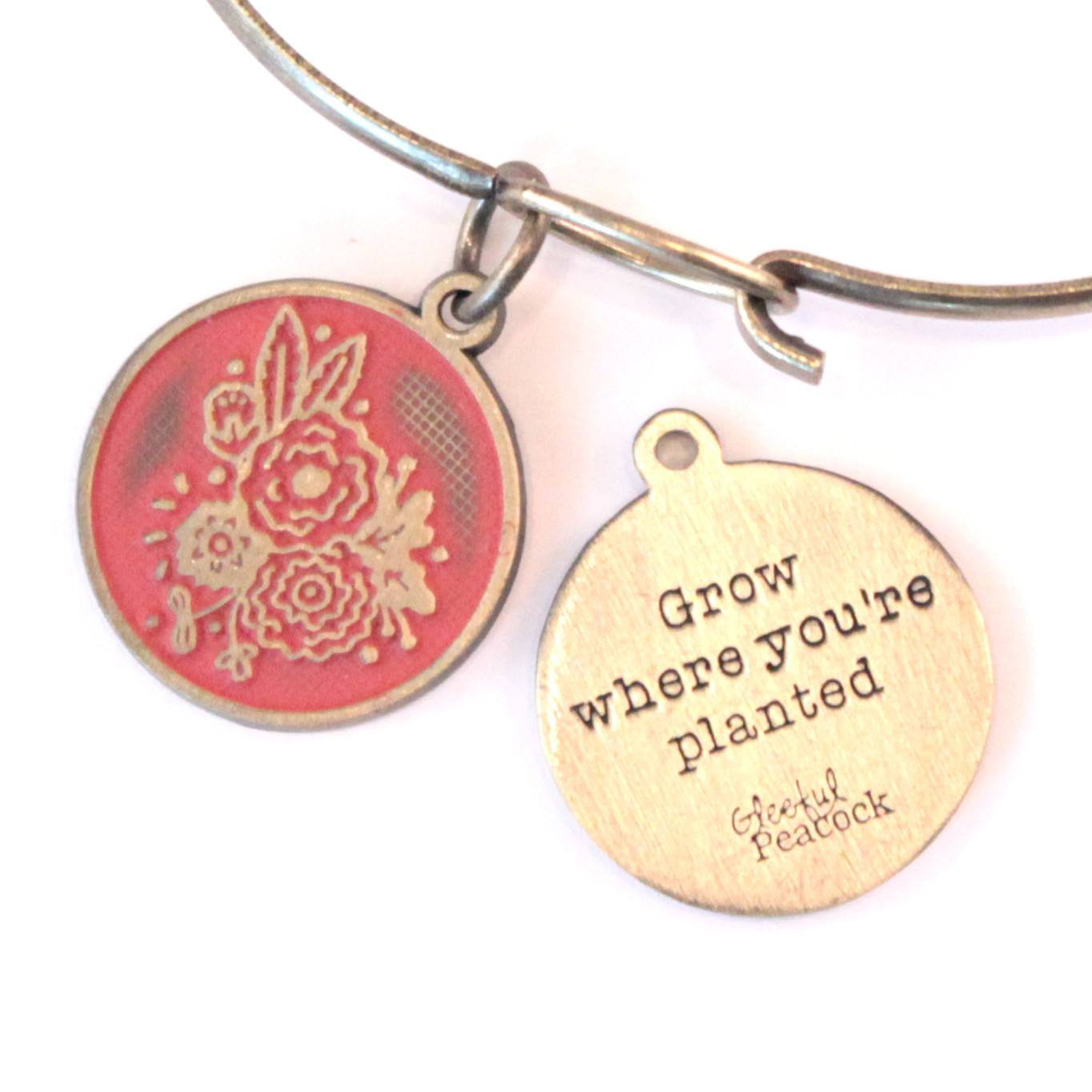 Grow Token Charm Bracelet, Necklace, or Charm Only