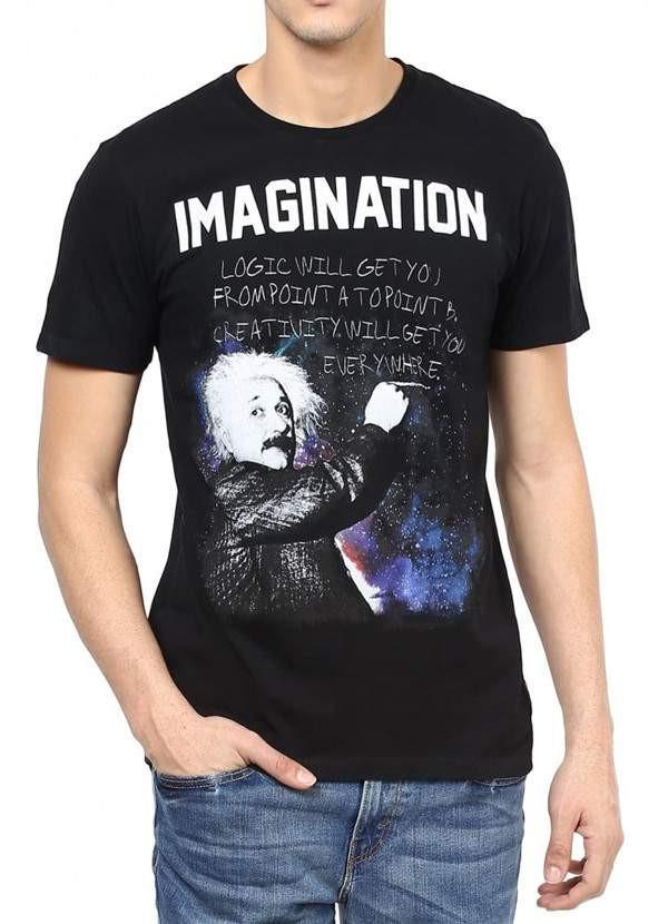 Einstein I'm With Stupid Black Half Sleeve Men | Scorpius