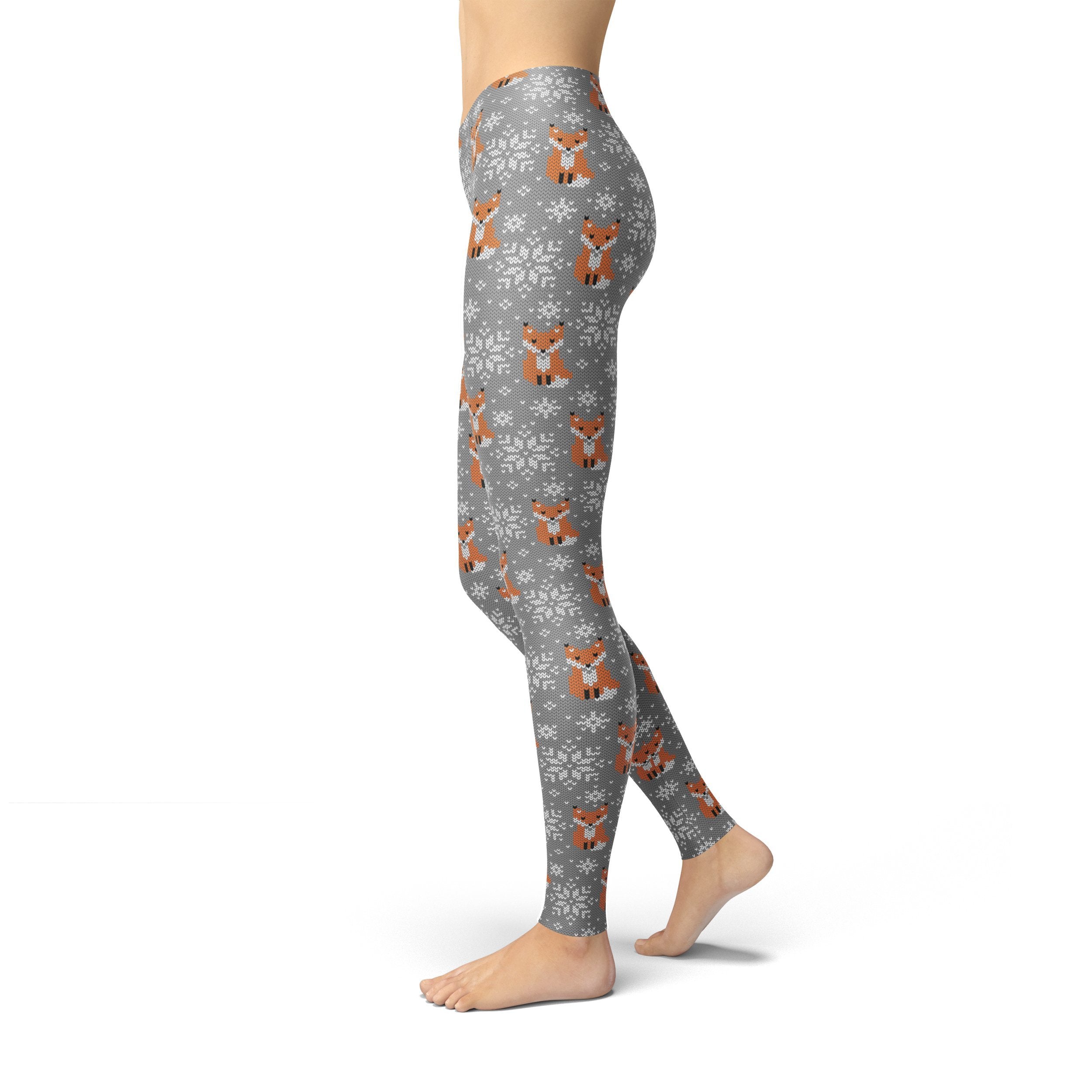 Jean Holiday Fox Leggings