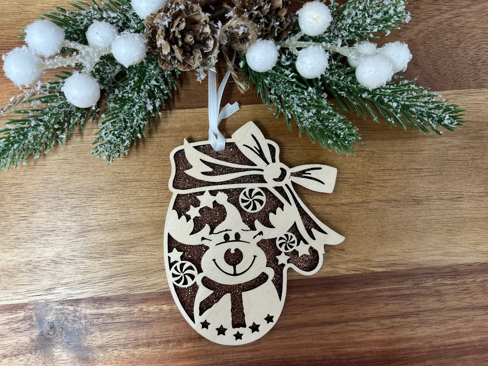 Reindeer Mitten Christmas Ornament