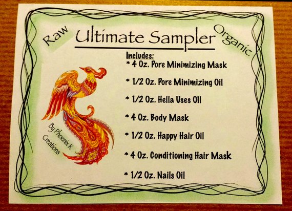 Organic Ultimate Sampler- Gift Box- 7 Beauty & | Cyan Misty